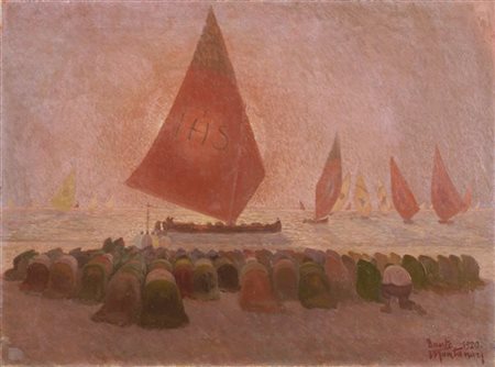 Dante Montanari "Stella Maris" 1920
olio su tela (cm 90x120)
firmato e datato in