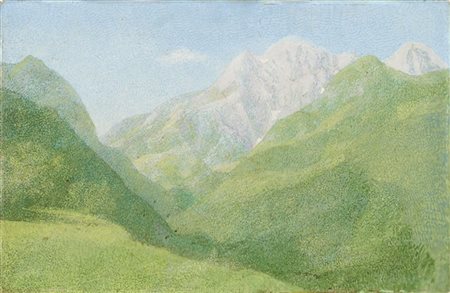 Camillo Galizzi "Monte Rosa" 
olio su cartone (cm 30x46,5)
al retro: firmato
in