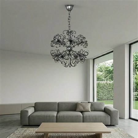 Gaetano Sciolari (1927 - 1994)  - Lampadario modello Sputnik