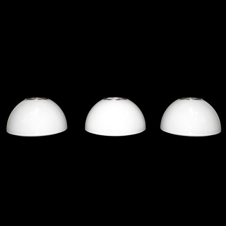 Ernesto Gismondi per Artemide - Tre lampade da parete modello Tilos in vetro di Murano bianco lucido
