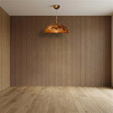 Lampadario a sospensione in metallo dorato