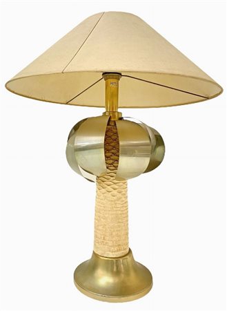Grande lampada da tavolo a forma di palma, Anni 70