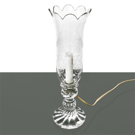 Baccarat France - Lume in cristallo molato e bulinato