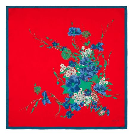 Gucci Foulard Largh. 80 - Alt. 80 Cm Stato molto buono.