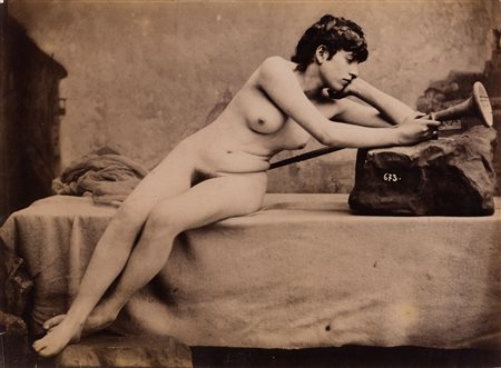 Gaudenzio Marconi 1841-1885, attribuito a Senza titolo (Nudo di donna) stampa...
