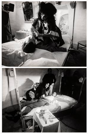 Tazio Secchiaroli 1925-1998 lotto di due fotografie Moira Orfei e Marcello...