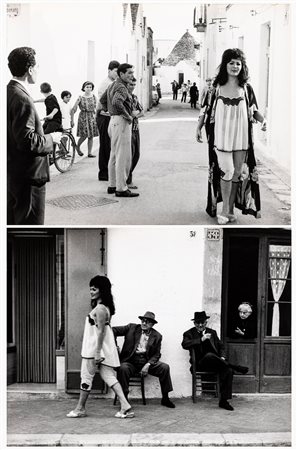 Tazio Secchiaroli 1925-1998 lotto di due fotografie Moira Orfei, scena tratta...