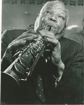 William P. Gottlieb 1917-2006 Sidney Bechet stampa alla gelatina ai sali...