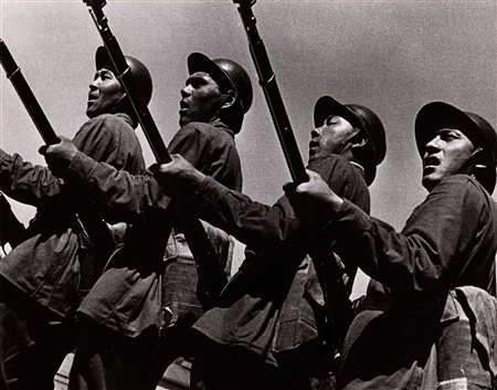Max & Maxime Penson 1893-1959 Soldiers, Uzbekistan 1938 stampa alla gelatina...