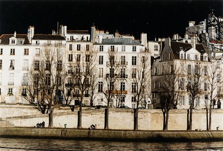 Enzo Pellegrini 1943 Paris: Ile St. Louise C-print immagine cm 30x45, cornice...