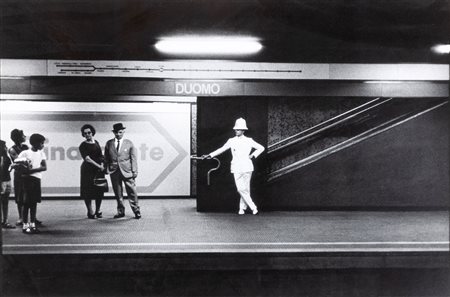 Carlo Orsi 1941-2021 Metropolitana in bianco e nero stampa alla gelatina ai...