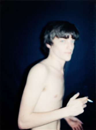 Ryan McGinley 1977 Tim With Cigarette C-print montata su pannello cm...