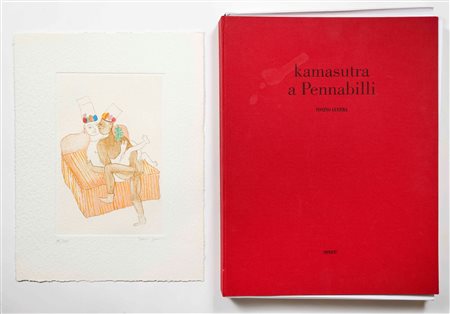 Antonio Guerra (Santarcangelo di Romagna, 16/03/1920 - Santarcangelo di Romagna, 21/03/2012) 
"Cartella Kamasutra" 
Incisioni all'acquatinta su carta Cadauna cm foglio: 46x34
