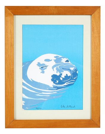 Gilles Aillaud (Parigi, 5/06/1928 - Parigi, 24/03/2005) 
Litografia a colori 
Litografia a colori su carta  Cm 29x20,5