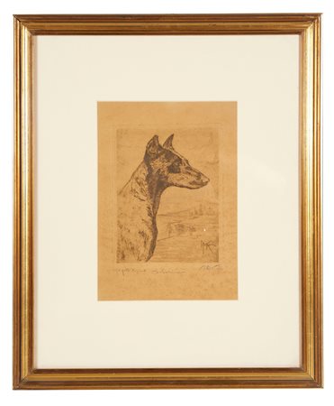 Pietro  Pietra (Bologna, 28/01/1885 - 20/01/1956) 
Acquerello 
Acquaforte carta Cm lastra 22x17