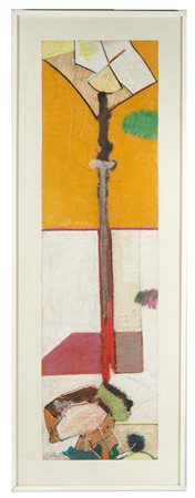 Bruno Pinto (Roma, 1935 - Sasso Marconi, 2018) 
"Senza titolo" 1979
Pastello ad olio su carta Cm 138x38