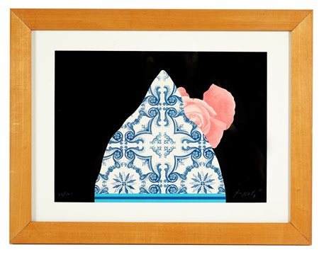 Concetto Pozzati (Vo', 01/12/1935 - Bologna, 01/08/2017) 
"Senza titolo" 
Litografia a colori su carta Cm 20,5x29
