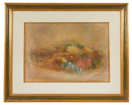 Norma Mascellani (Bologna, 03/07/1909 - Bologna, 07/12/2009) 
"Natura morta"19 1973
Tecnica mista su carta Cm 34x49