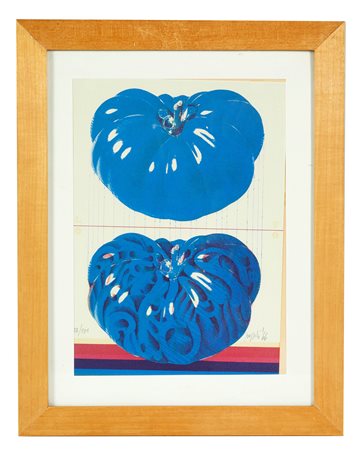 Concetto Pozzati (Vo', 01/12/1935 - Bologna, 01/08/2017) 
"Senza titolo" 1966
Litografia a colori su carta Cm 29,5x21