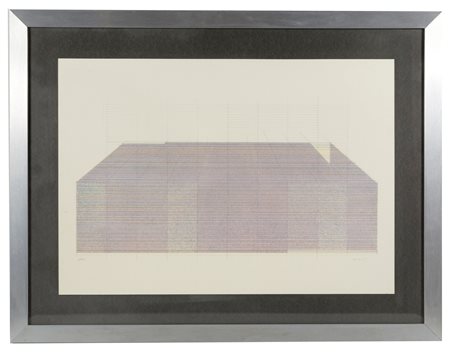 Rodolfo Aricò (Milano , 3/06/1930 - Milano , 22/06/2002) 
 "Senza titolo" 
Litografia a colori su carta Cm 46x67