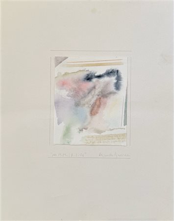 Riccardo Guarneri (Firenze, 1933 - ) 
"Per M.M" 2006
Tecnica mista su carta Cm 30x24