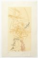 Wifred Lam (Sagua la Grande, 08/12/1902 - Parigi, 11/09/1982) 
"L'antichambre de la nature" 1966
 Acquaforte su carta japon Cm 34,3x22