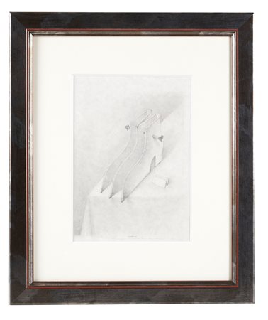 Armodio (Piacenza, 1938 - ) 
"Yourcenar" 2013
Bozzetto a matita su carta Cm 20x15