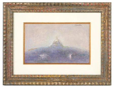 Norma Mascellani (Bologna, 03/07/1909 - Bologna, 07/12/2009) 
"San Luca" 
Olio su tavola Cm 15,5x24