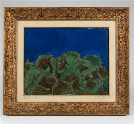 Ennio Morlotti (Lecco, 21/09/1910 - Milano, 15/12/1992) 
"Vegetazione" 1972
Olio su tela Cm 40x50