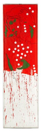 Tano Festa (Roma, 02/11/1938 - Roma, 09/01/1988) 
"Da Michelangelo" 1978
Olio su tela Cm 140x40