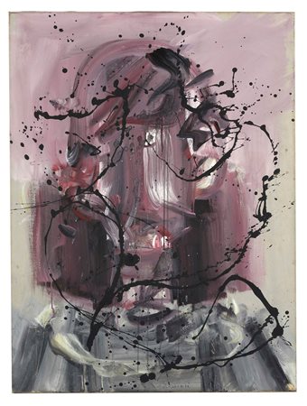 Giuseppe Ferrari (Bologna, 1921 - Bologna, 2011) 
 "Composizione 
Olio su tela Cm 100x75