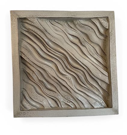 Carlo Zauli (Faenza, 18/08/1926 - Faenza, 14/01/2002) 
"Senza titolo" 
Scultura in gres Cm 70x70x9