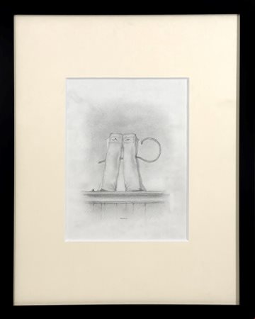 Armodio  
Oggetti misti 2014
Matita su carta 27,5x21,5 cm