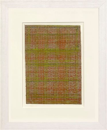 Paolo Masi (Firenze, 1933 - ) 
Senza titolo 2013
acrilico su cartone ondulato 31x21,5 cm