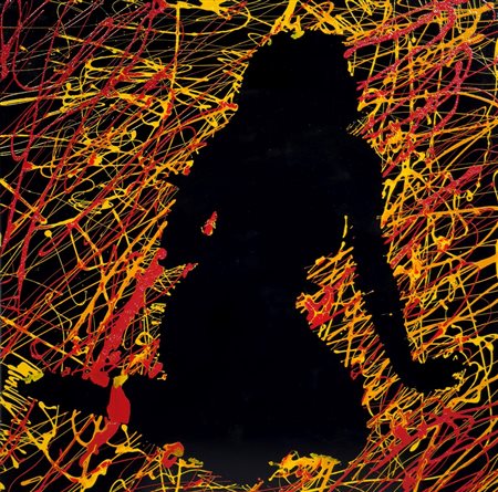 Marco Lodola (Dorno, 1955 - ) 
Senza titolo 2008
Smalti su tela 80x80 cm