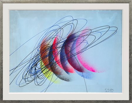 Roberto Crippa (Monza, 1921 - Bresso, 1972) 
Spirale 1971
Olio su cartoncino 50x70 cm 