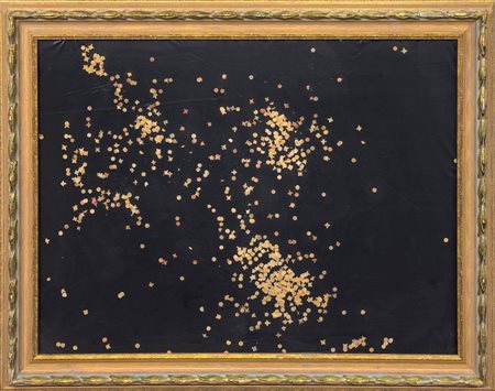 Tano Festa (Roma, 1938 - Roma, 1988) 
Coriandolo 1985
acrilico e coriandoli su tela 60x80 cm
