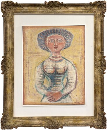 Massimo Campigli  
Busto 1959
Olio su tela 65x50 cm