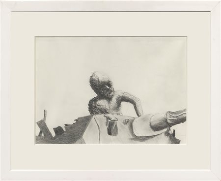 Terry Atkinson  
Afrika Korps  Corpse I 2014
Matita su carta 20x28 cm