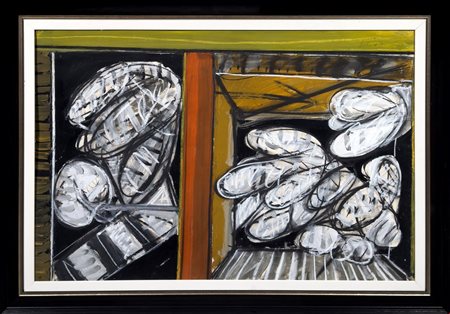 Concetto Pozzati (Vò, 1935 - Bologna, 2017) 
Senza titolo 1962
Tecnica mista su cartoncino 70x100 cm