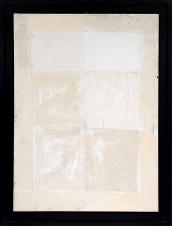 Achille Pace (Termoli, 1923 - Roma, 2021) 
Bianco B 1986
Olio e tecnica mista su tela 70x50 cm