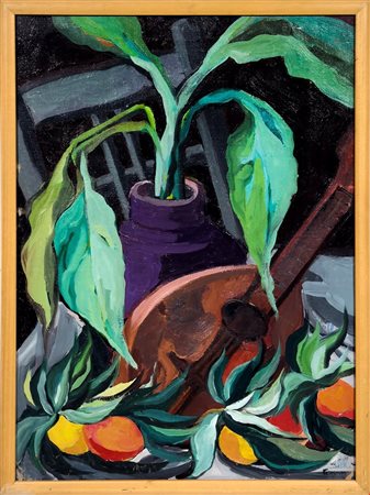 Saverio Terruso  
Natura morta 1985
Olio su tela 70x50 cm