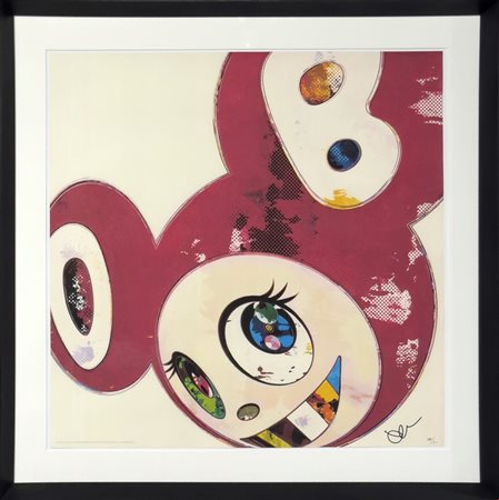 Takashi  Murakami  And then x6 (Es. 188/300) 2013Stampa offset (4 colori + inchiostro argento speciale) 50x50 cm