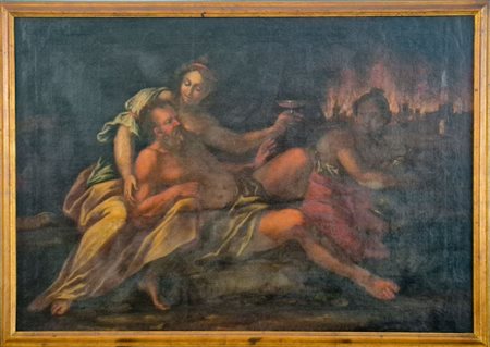 Pittore della seconda metà del sec. XVII Lot e le figlie, 1650/90 Olio su...