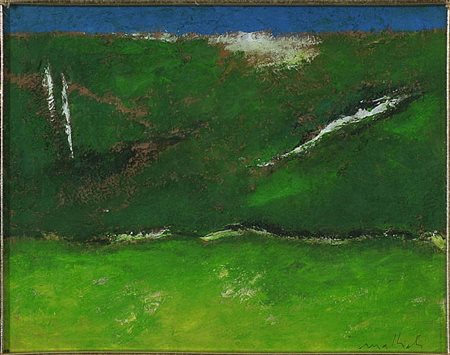 Carlo Mattioli (1911-1994) Senza titolo, 1980 Tempera su cartone cm 24x31...