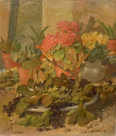 Matteo Massagrande (1959) Senza titolo Olio su tela cm 70x60 Firma in basso a...