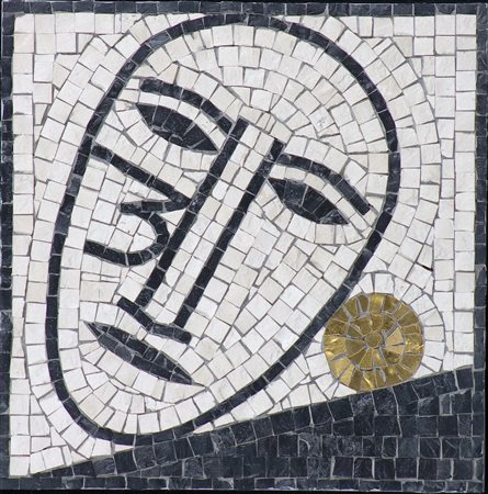 Mimmo Paladino (1948) Senza titolo, 2005 Mosaico su tavola, es. 28/100 cm...
