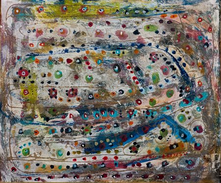 Aref Rayess (1928-2005) Senza titolo, 1961 Tecnica mista su cartone cm 50x60...