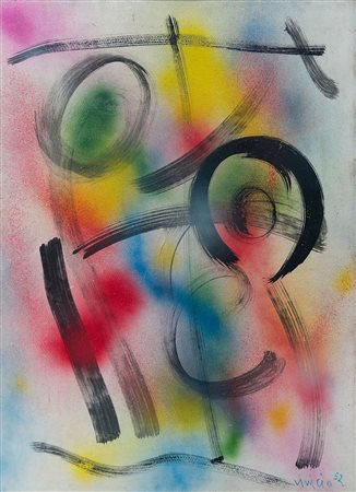 Vinicio Vianello (1923-1999) Senza titolo, 1952 Olio su cartone cm 68x49...