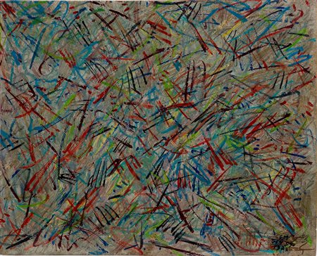 Fernando Melani (1907-1985) Senza titolo, 1959 Olio su cartone cm 40x50 Firma...